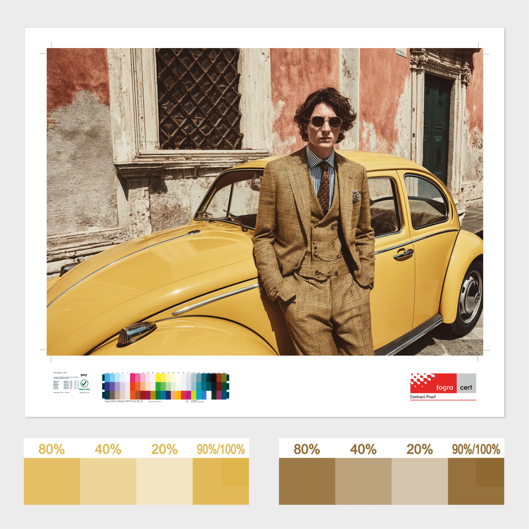 prova colore su carta GMG